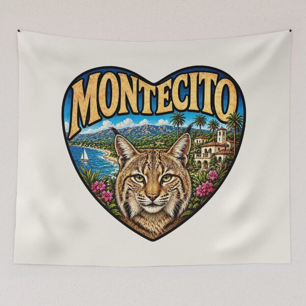 Item preview,   Montecito, California - Bobcat Heart Shape designed and sold by Myra365Art.