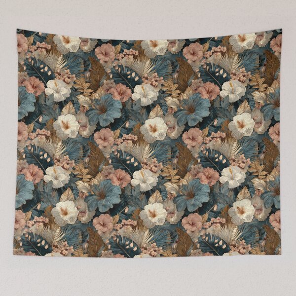 Item preview, Charming Tropical Floral Texture  - Birth Flower Motif  - Gifts For Girlfriend designed and sold by RoyalStarsPatts.