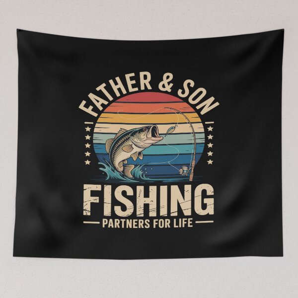 Item preview, Vintage Father Son Fishing Partners For Life Dad Matching designed and sold by grounabslaninal.