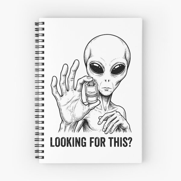 Item preview, Looking For This? Alien Found Your 10mm Socket - Funny Mechanic Art designed and sold by Off-Road-Zone.