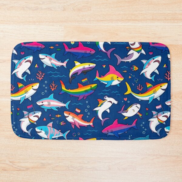 Item preview, Pride Sharks: Ocean of Diversity Pattern designed and sold by edstorebeaches.