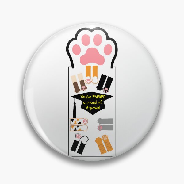 Item preview, Graduation You've Earned A Round of A-paws! designed and sold by MYCatStuff.