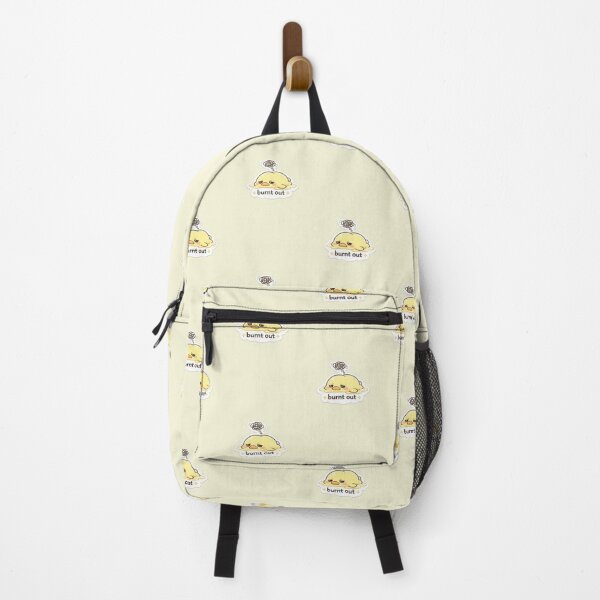 Item preview, Burnt Out Chick Sticker – Cute Kawaii Exhausted Duck Aesthetic Mood Sticker designed and sold by Qingtian814.