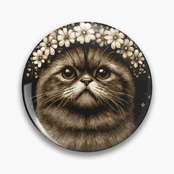 Item preview, Flower Floral Crown Cat designed and sold by ClubVacay.