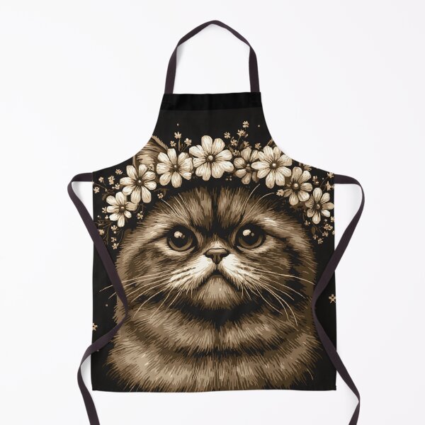 Item preview, Flower Floral Crown Cat designed and sold by ClubVacay.