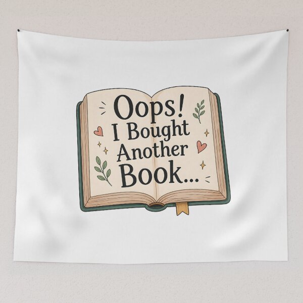 Item preview, Oops! I Bought Another Book designed and sold by The Painted Topaz.
