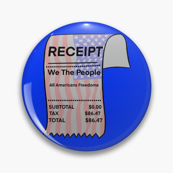 Item preview, Americans Receipt $86.47 designed and sold by Kate Miller Illustrator.