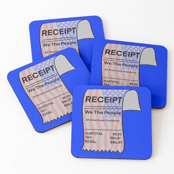 Item preview, Americans Receipt $86.47 designed and sold by Kate Miller Illustrator.