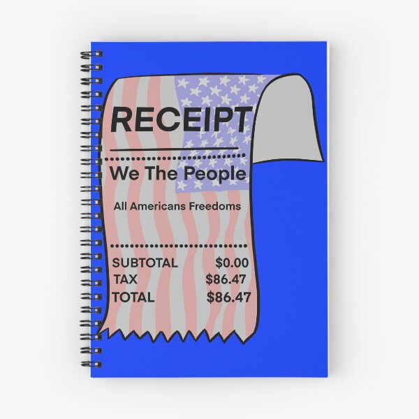 Item preview, Americans Receipt $86.47 designed and sold by Kate Miller Illustrator.