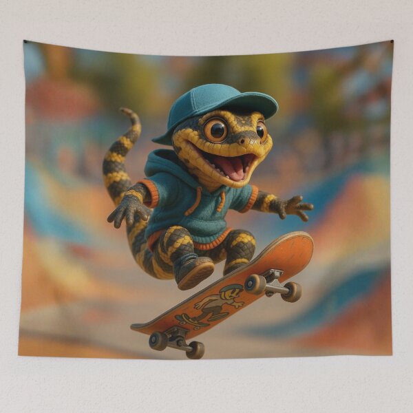Item preview, Skater Tiger Snake designed and sold by Sillytoe.