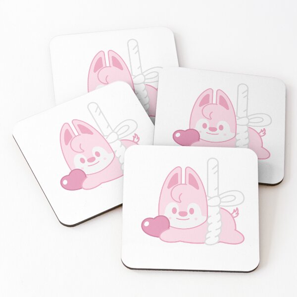 Item preview, SKZOO Wolf Chan pink love - STAY in Our Little House designed and sold by 0627june.