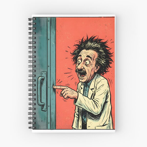 Item preview, Funny Albert Science Lab Accident Illustration designed and sold by Knkd3100.