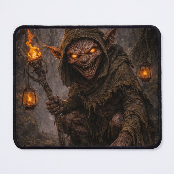 Item preview, Alux Cryptid Small Forest Spirit Creature Artwork designed and sold by The Dark Files.