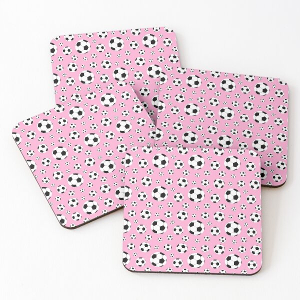 Item preview, Pink Soccer Balls Pattern designed and sold by CloudkissedDesignCo.