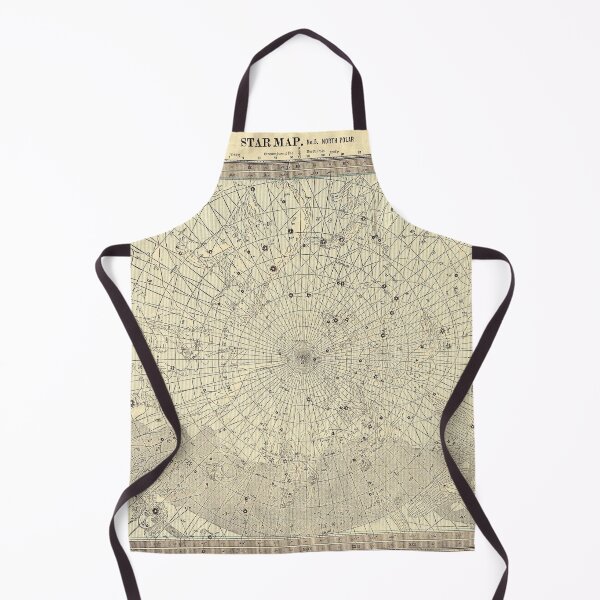 Item preview, Vintage 19th Century Chart, North and South Pole Star Map designed and sold by HighIQHistory.