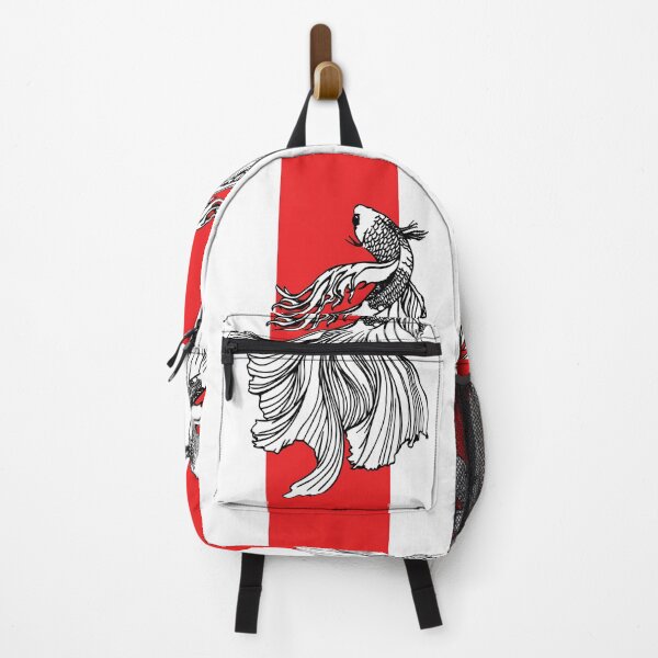 Item preview, Elegant Betta Fish Japanese Minimalist Line Art designed and sold by RamyGallery.