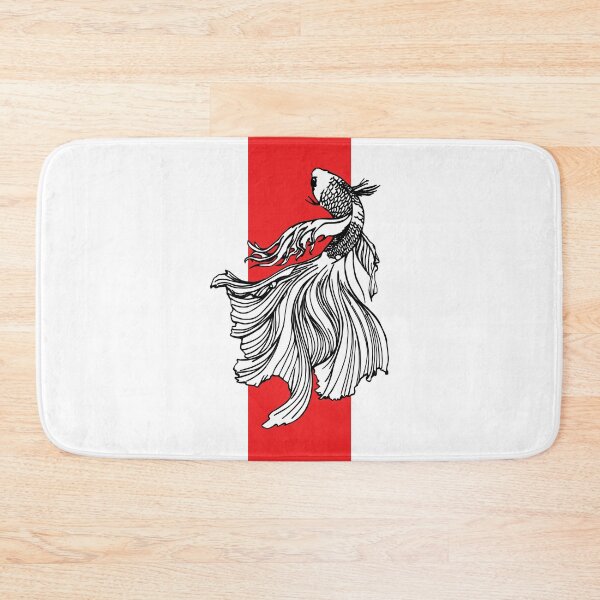 Item preview, Elegant Betta Fish Japanese Minimalist Line Art designed and sold by RamyGallery.