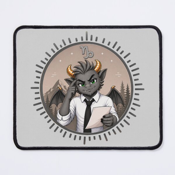 Item preview, Capricorn Zodiac Dragon Shirt – Ambitious Mountain Dragon Mascot designed and sold by Fangtasia77.