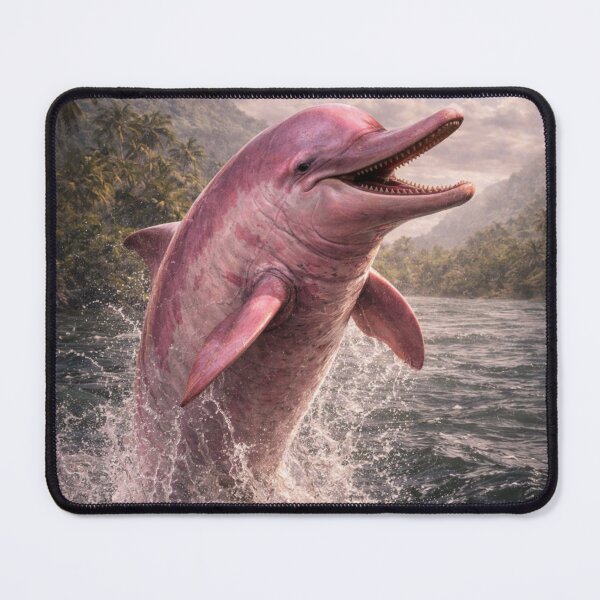 Item preview, Encantado Cryptid River Dolphin Shape Shifter Artwork designed and sold by The Dark Files.