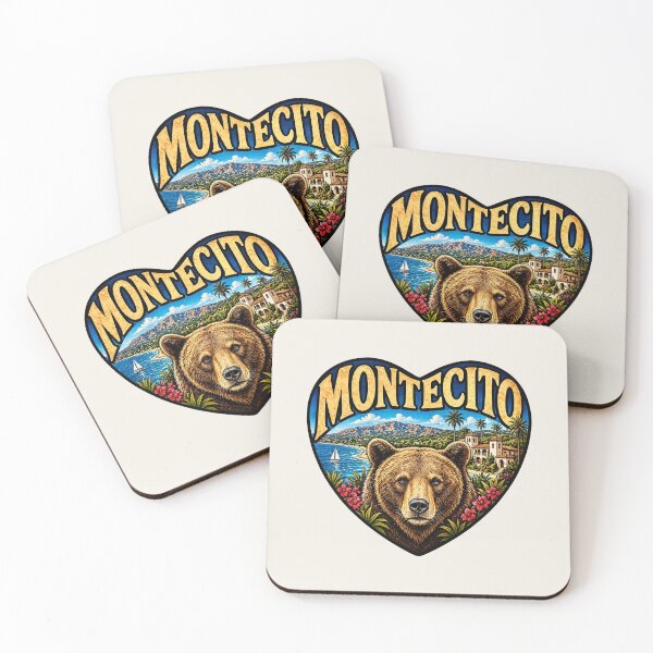 Item preview, Montecito, California - Bear Heart Shape designed and sold by Myra365Art.