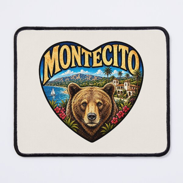 Item preview, Montecito, California - Bear Heart Shape designed and sold by Myra365Art.