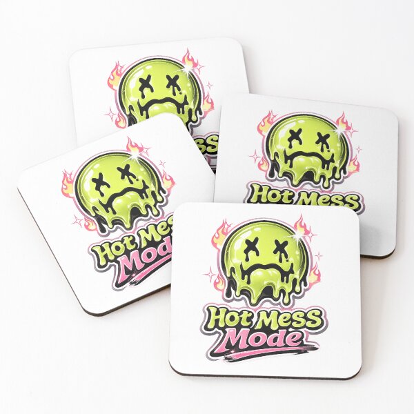 Item preview, Hot Mess Mode Melting Smiley designed and sold by SambaStr.