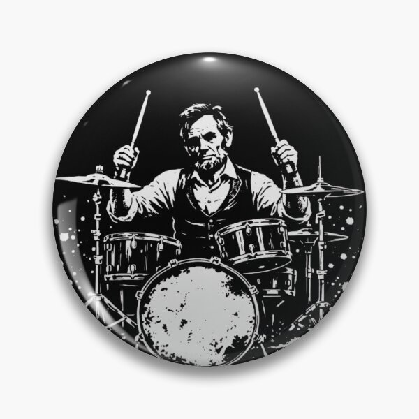 Item preview, Abraham Lincoln Playing Drums designed and sold by xpressapparels.