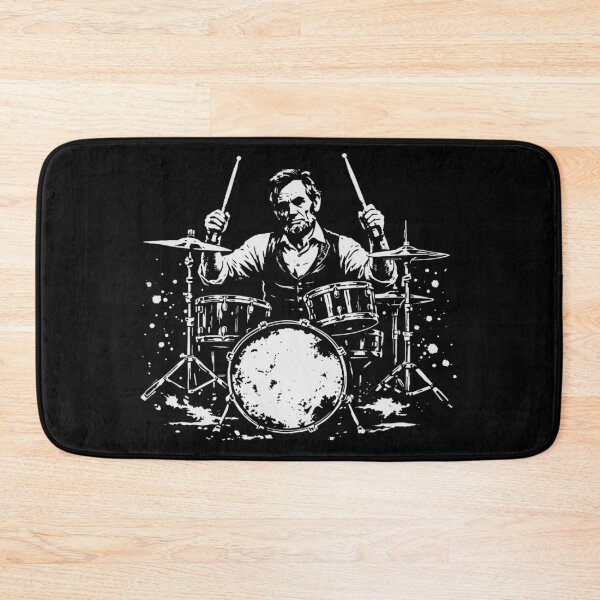 Item preview, Abraham Lincoln Playing Drums designed and sold by xpressapparels.