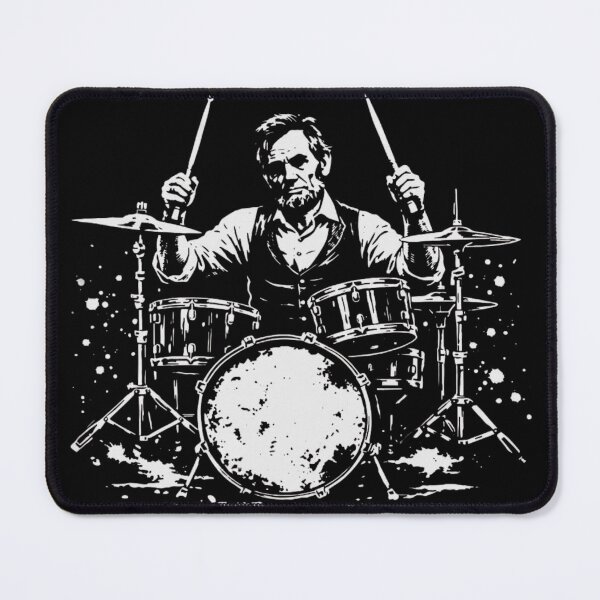 Item preview, Abraham Lincoln Playing Drums designed and sold by xpressapparels.