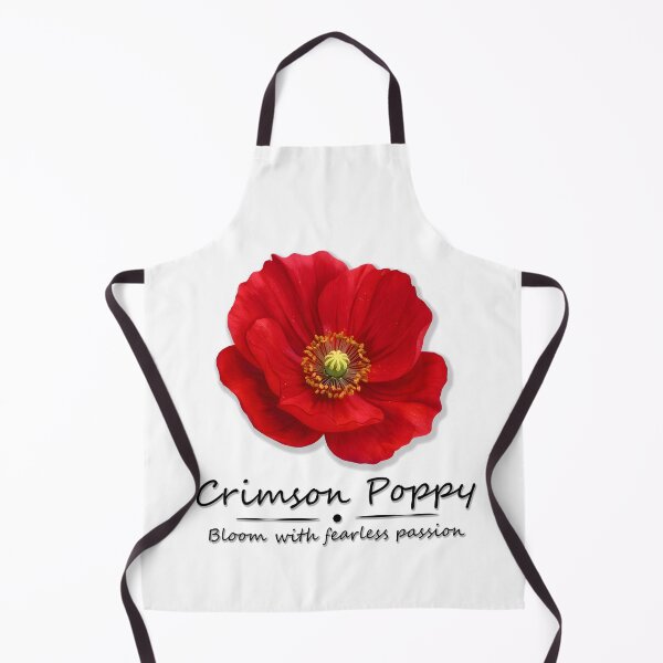 Item preview, Flor de amapola carmesí: una estética botánica floral de color rojo intenso. designed and sold by Italkam.
