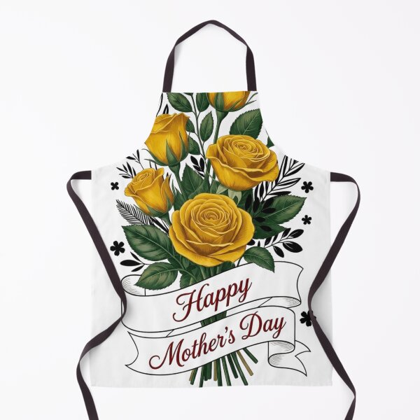 Item preview, Yellow Roses Mother's Day Floral Greeting Bouquet designed and sold by Golden Threads Studio.