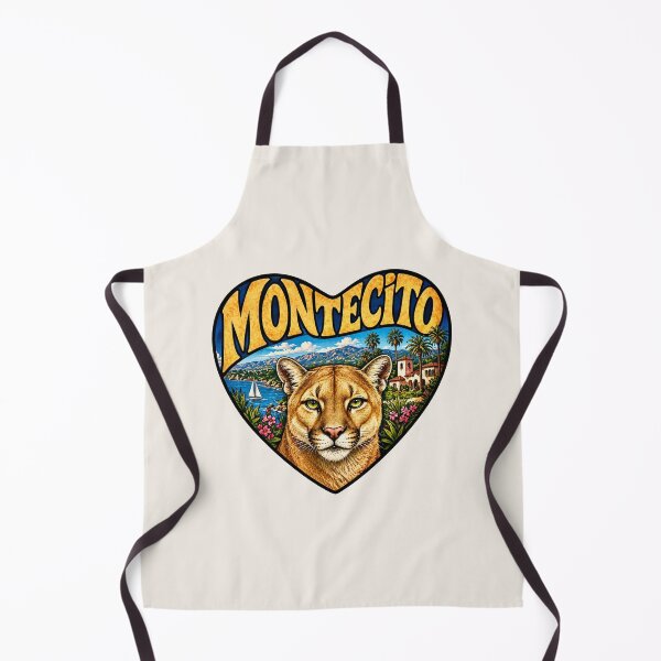 Item preview, Montecito, California - Mountain Cat Heart Shape designed and sold by Myra365Art.