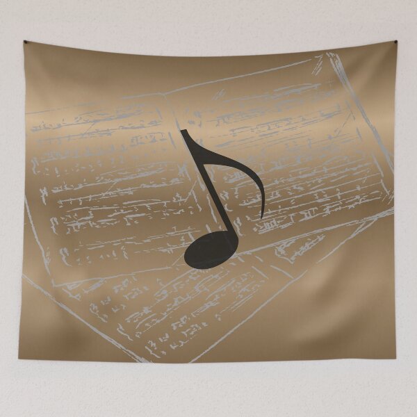 Item preview, Take Note O The Music In Gold & Black designed and sold by BrightrDayMusicArt.