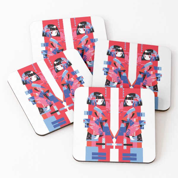Item preview, Abstract Geometric Kimono Japanese Girl Pop Art designed and sold by RamyGallery.