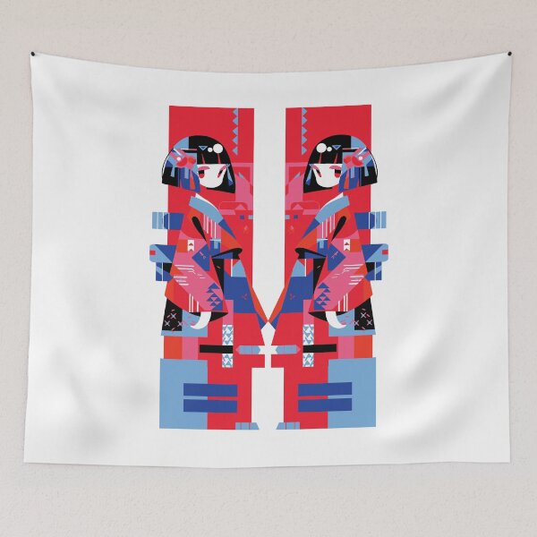 Artikelvorschau, Abstrakte geometrische Kimono-Pop-Art für japanische Mädchen entworfen und verkauft von RamyGallery.