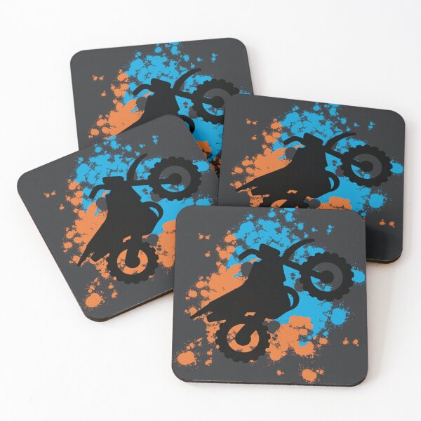 Item preview, Muddy Dirt Bike (blue and orange) designed and sold by Doodloom.