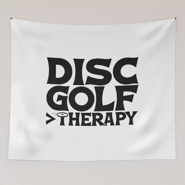 Item preview, Disc Golf Greater Than Therapy Funny Quote Sticker designed and sold by CutRootCo.