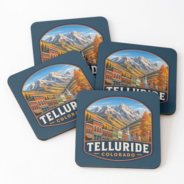 Item preview, Telluride, Colorado - Fall Mountain Colors designed and sold by Myra365Art.