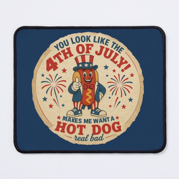 Item preview,  Uncle Sam Hot Dog  designed and sold by CLMDigitalArt.