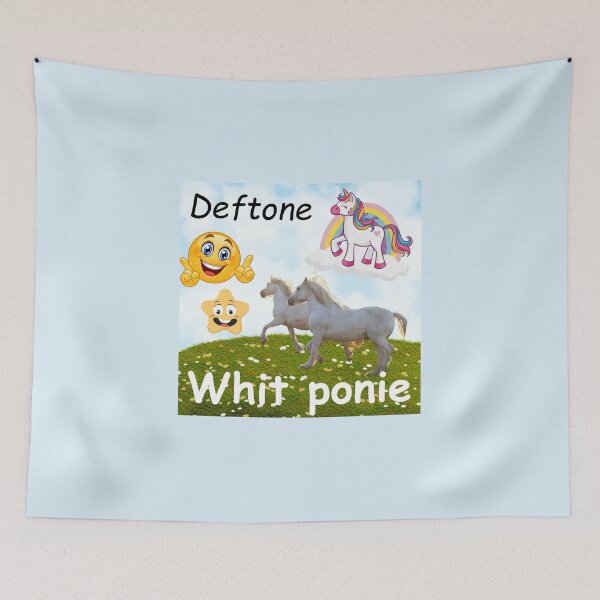 Item preview, Deftones White Pony Funny Album Rainbow Unicorn Sunshine Meme  designed and sold by bowlcutbaddie.