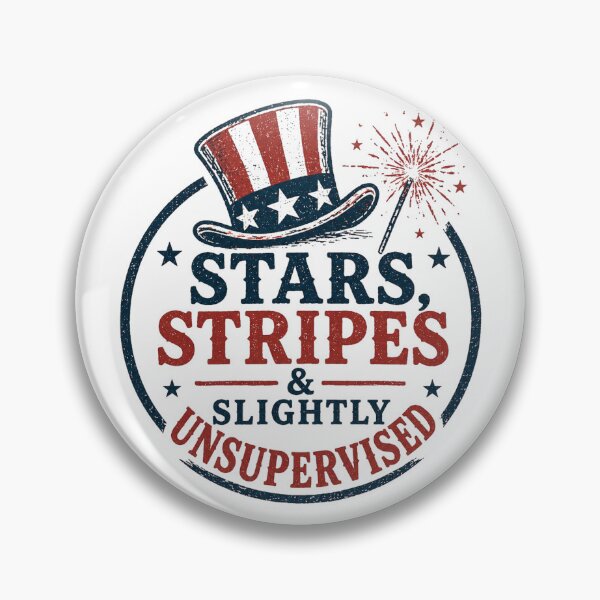 Item preview, Stars, Stripes & Slightly Unsupervised designed and sold by CLMDigitalArt.