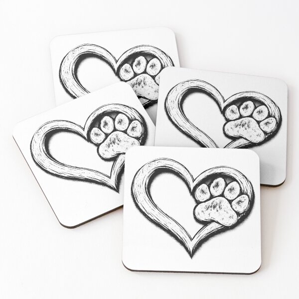 Item preview, Heart Dog Paw designed and sold by ttuniques.