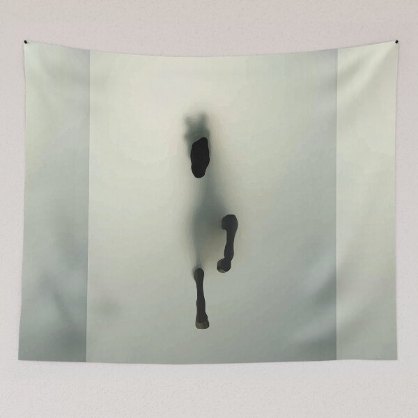 Item preview, Minimalist Horse Emerging from Thick Fog Art designed and sold by RamyGallery.