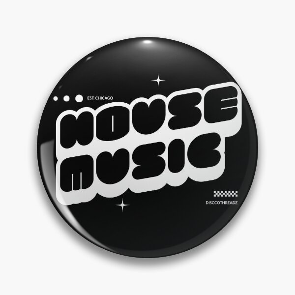 Item preview, HOUSE MUSIC - Y2K Font Vibes (White) designed and sold by Discothreadz.