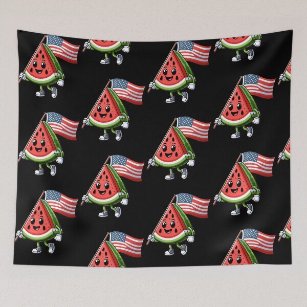 Item preview, Funny Watermelon 4th July Patriotic USA Flag America Boys Girls Kids designed and sold by rafaeltto.