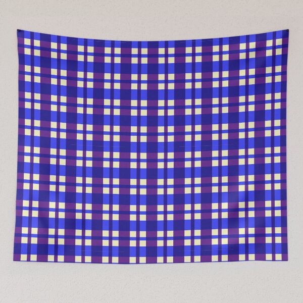 Item preview, Calm blue plaid pattern for cozy living designed and sold by Bloomiastudio.