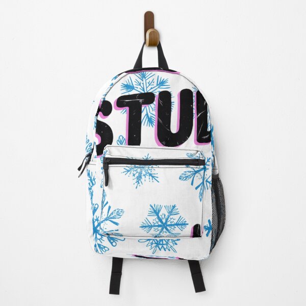 Item preview, Retro Modern Blue Snowflakes Risograph Print designed and sold by Bloomkept.