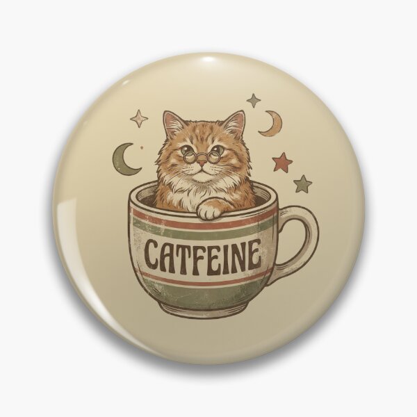 Item preview, Caffeine Cat in Coffee Cup – Cute Vintage Cat Lover Shirt designed and sold by DESIGN BUREAU .
