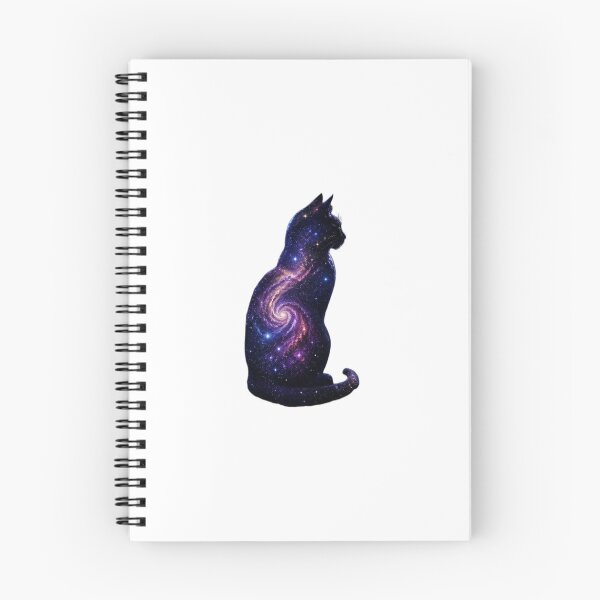 Item preview, Cosmic Cat Silhouette Galaxy designed and sold by Common-Standard.