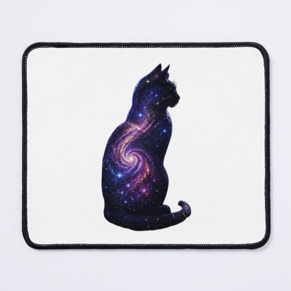 Item preview, Cosmic Cat Silhouette Galaxy designed and sold by Common-Standard.